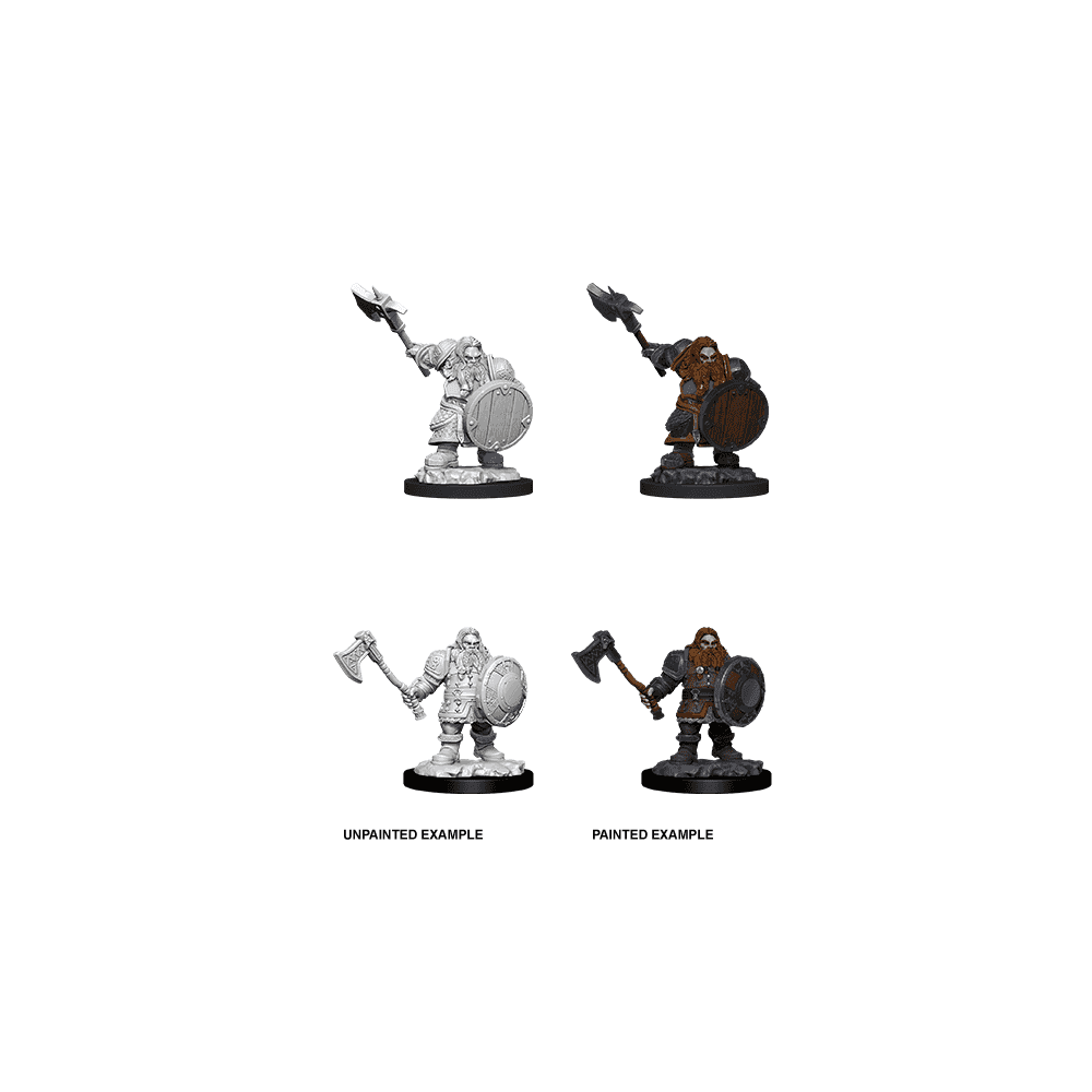 Male Dwarf Fighter: D&D Nolzur's Marvelous Unpainted Miniatures (W11) - Beanie Games