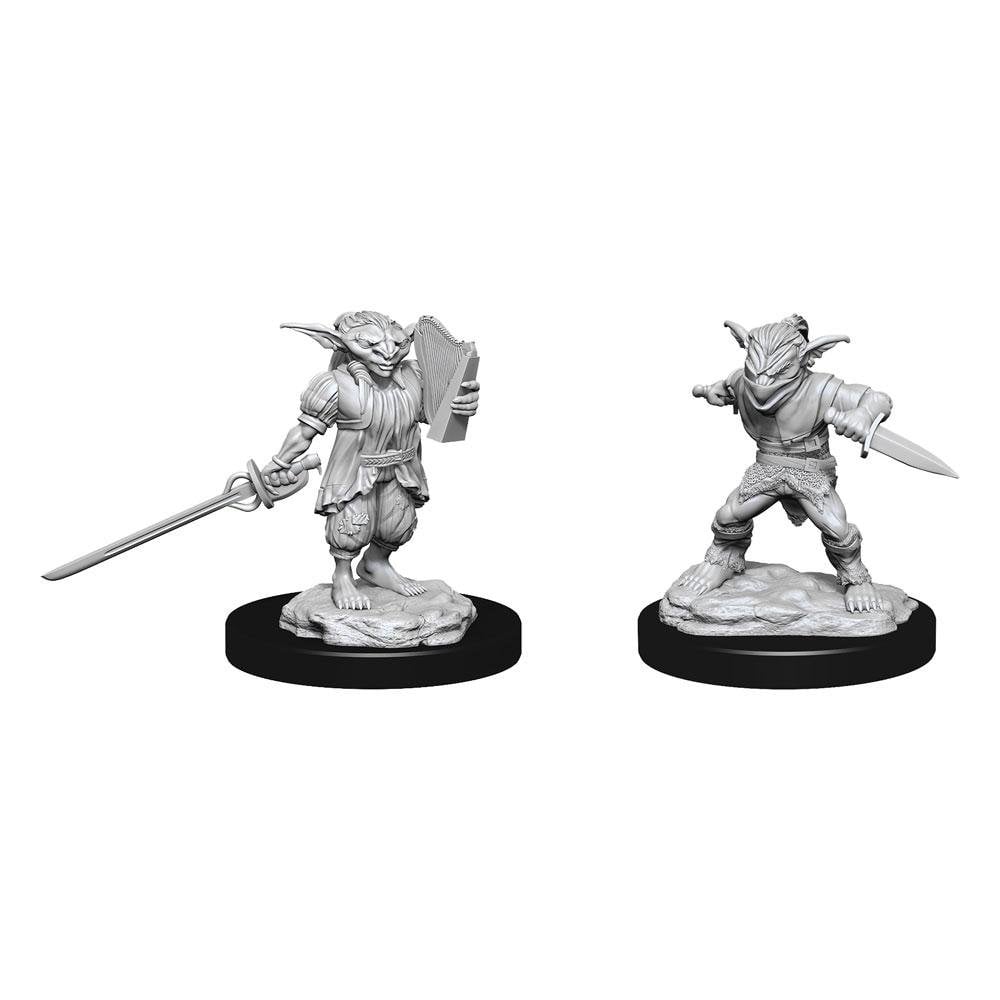 Male Goblin Rogue & Female Goblin Bard: D&D Nolzur's Marvelous Unpainted Miniatures (W15) - Beanie Games