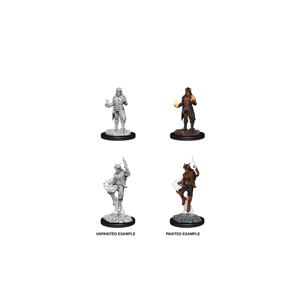 Male Tiefling Sorcerer: D&D Nolzur's Marvelous Unpainted Miniatures (W12) - Beanie Games