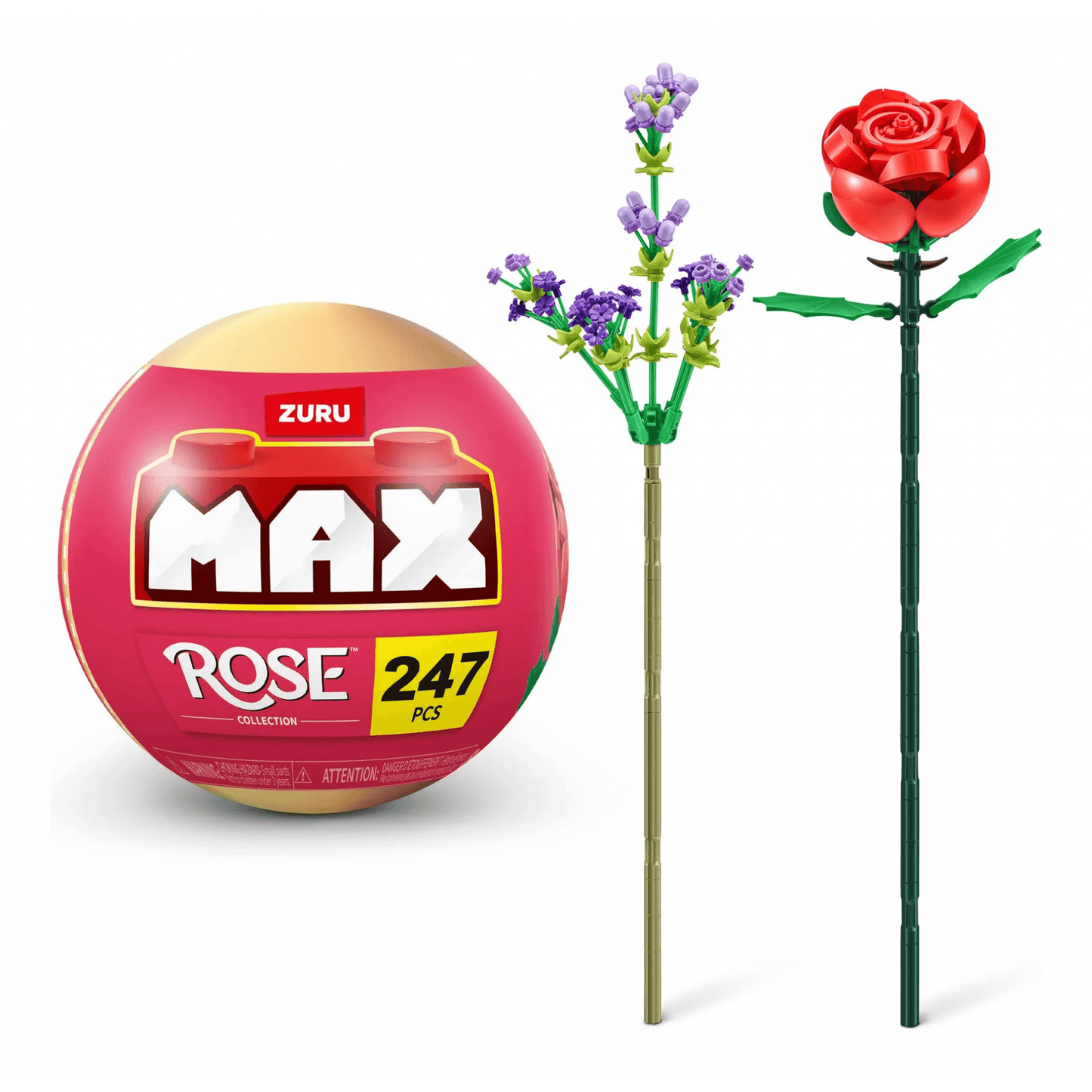 Max Premium Rose Building Bricks Collection - Beanie Games