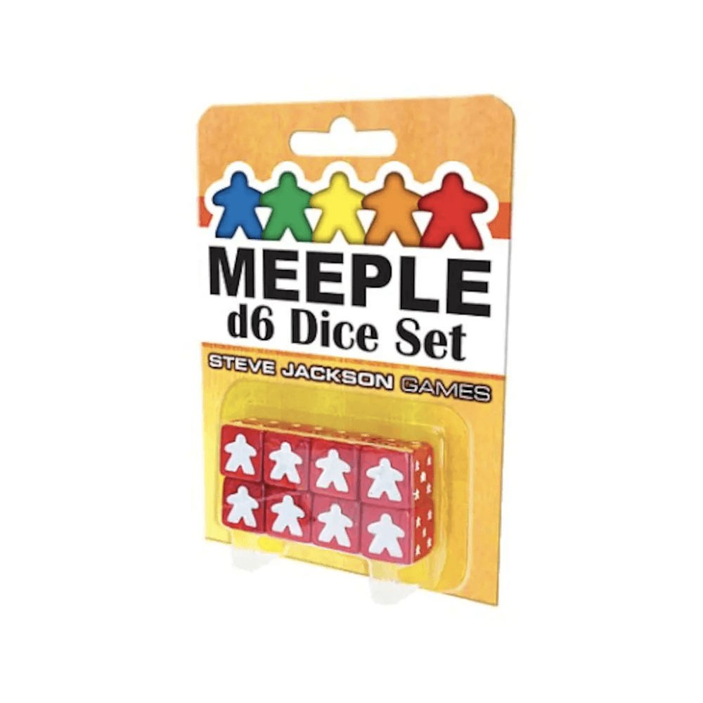 Meeple D6 Dice Set - Red - Beanie Games