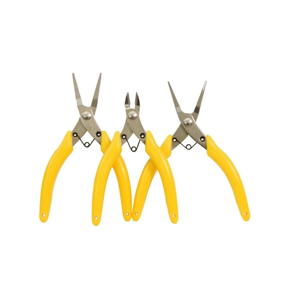 Model Maker Modellers Pliers Set (3 Pcs - Snipe, Flat & Side Cutter) - Beanie Games