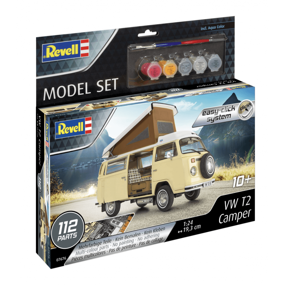 Model Set VW T2 Camper easy - click - system (1:24) - Beanie Games