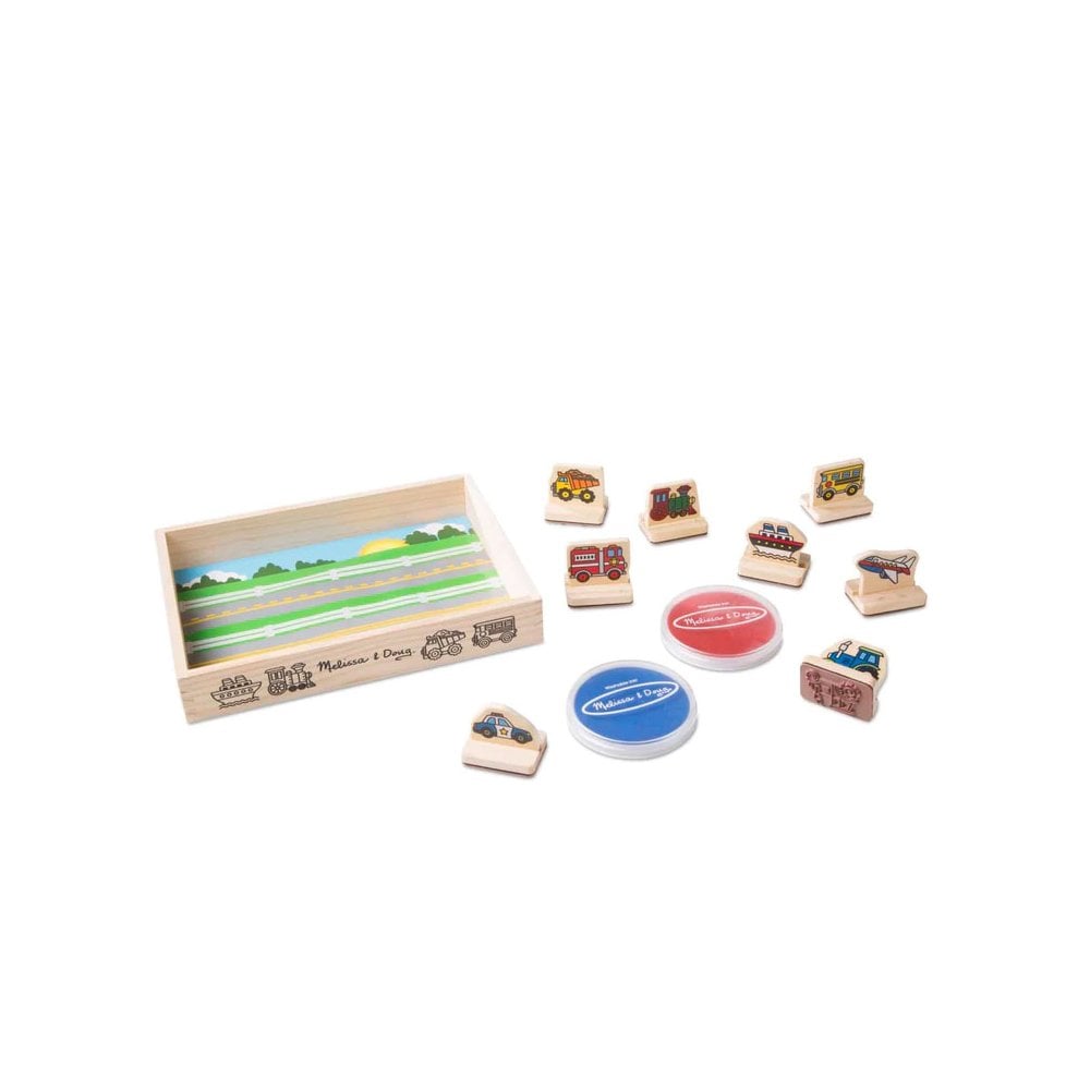 My First Wooden Stamp Set - Vehicles - Beanie Games