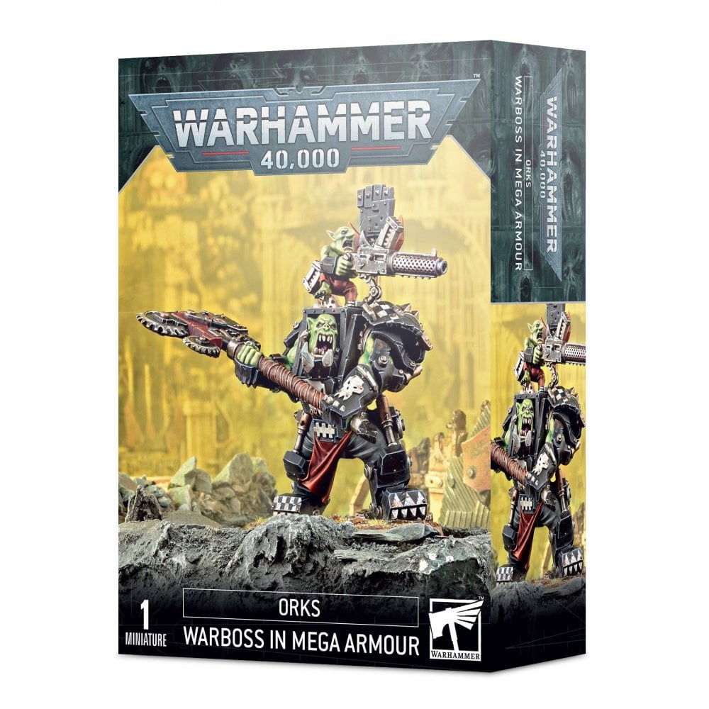 Orks: Orks Warboss In Mega Armour - Beanie Games