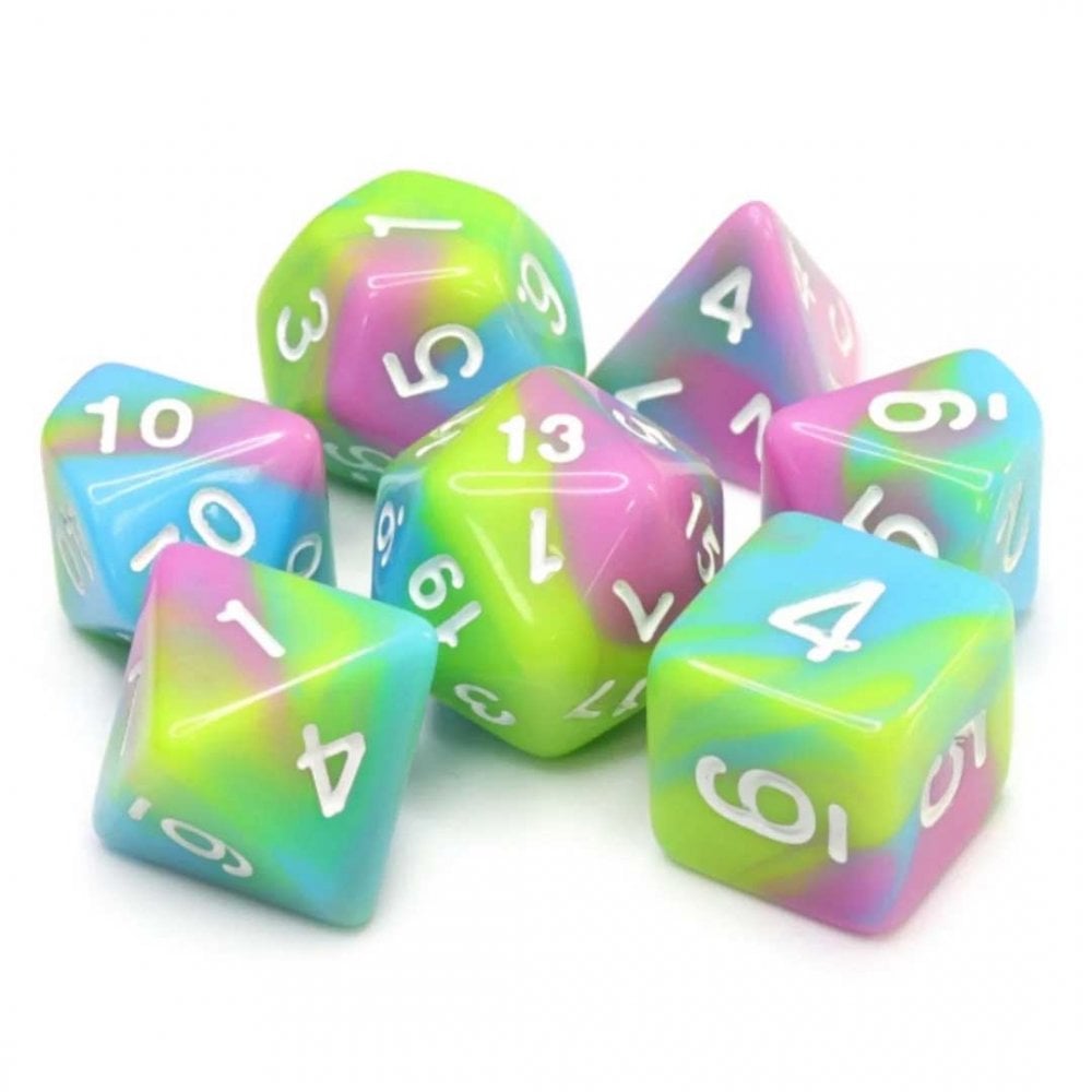Pastel Punk RPG Dice Set - Beanie Games