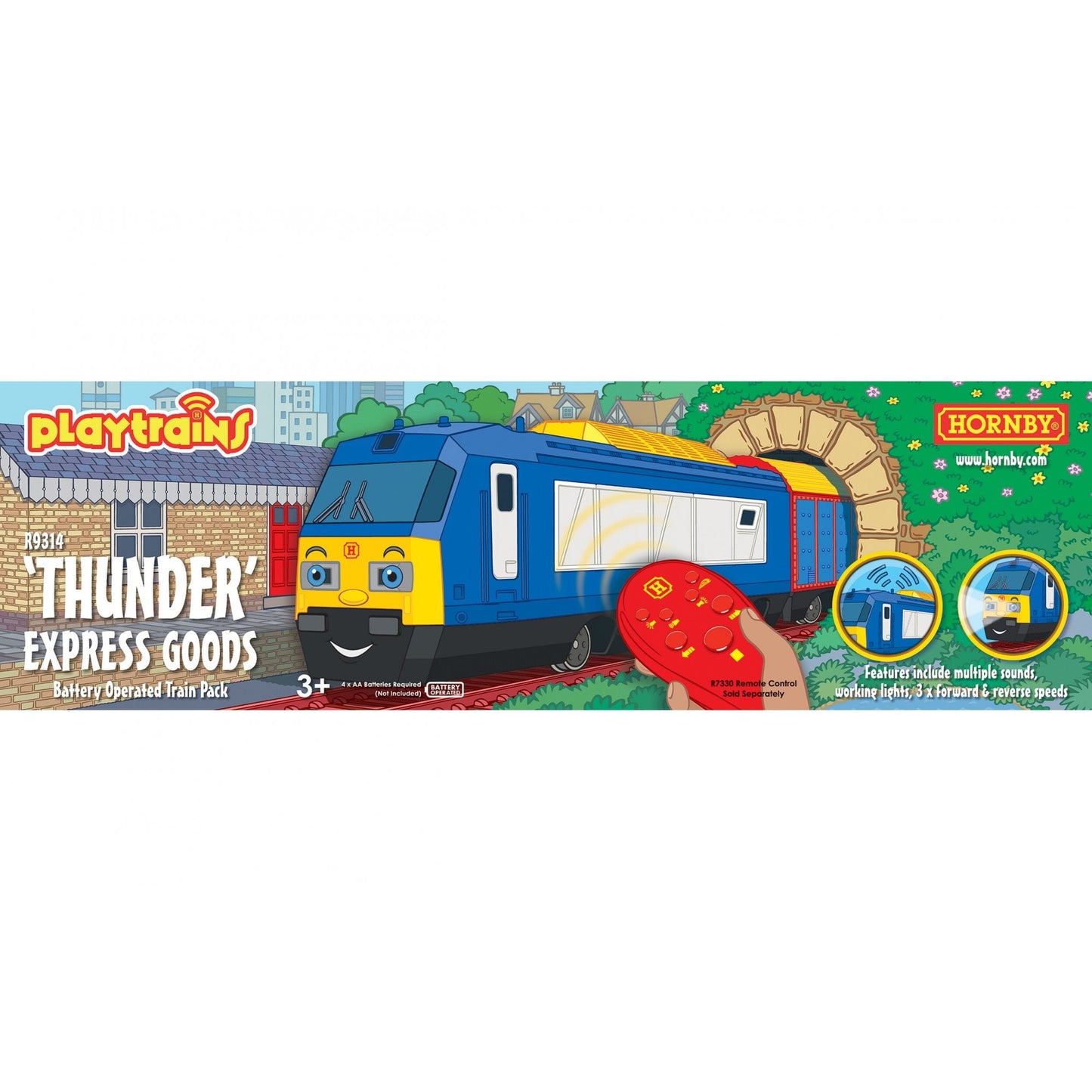 Playtrains - Thunder Express Goods Battery Operated Train Pack - Beanie Games