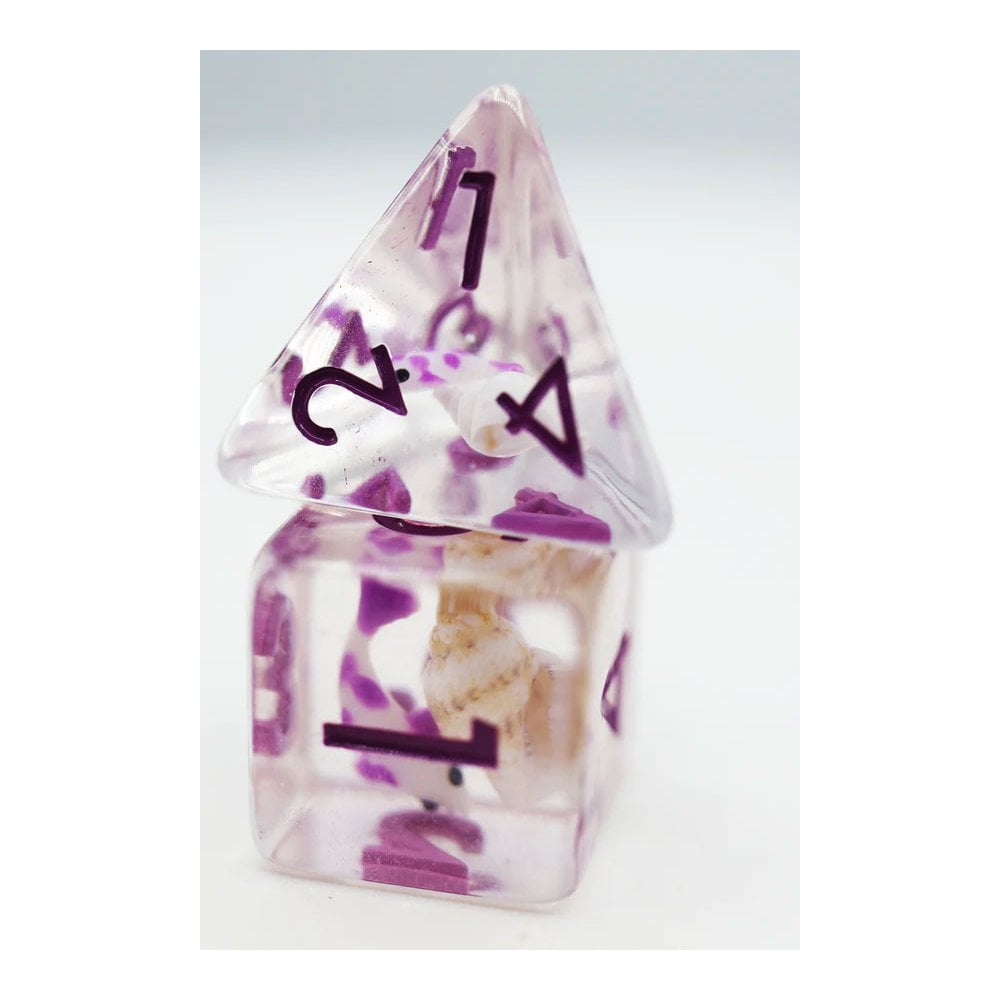 Purple Koi Fish RPG Dice Set - Beanie Games