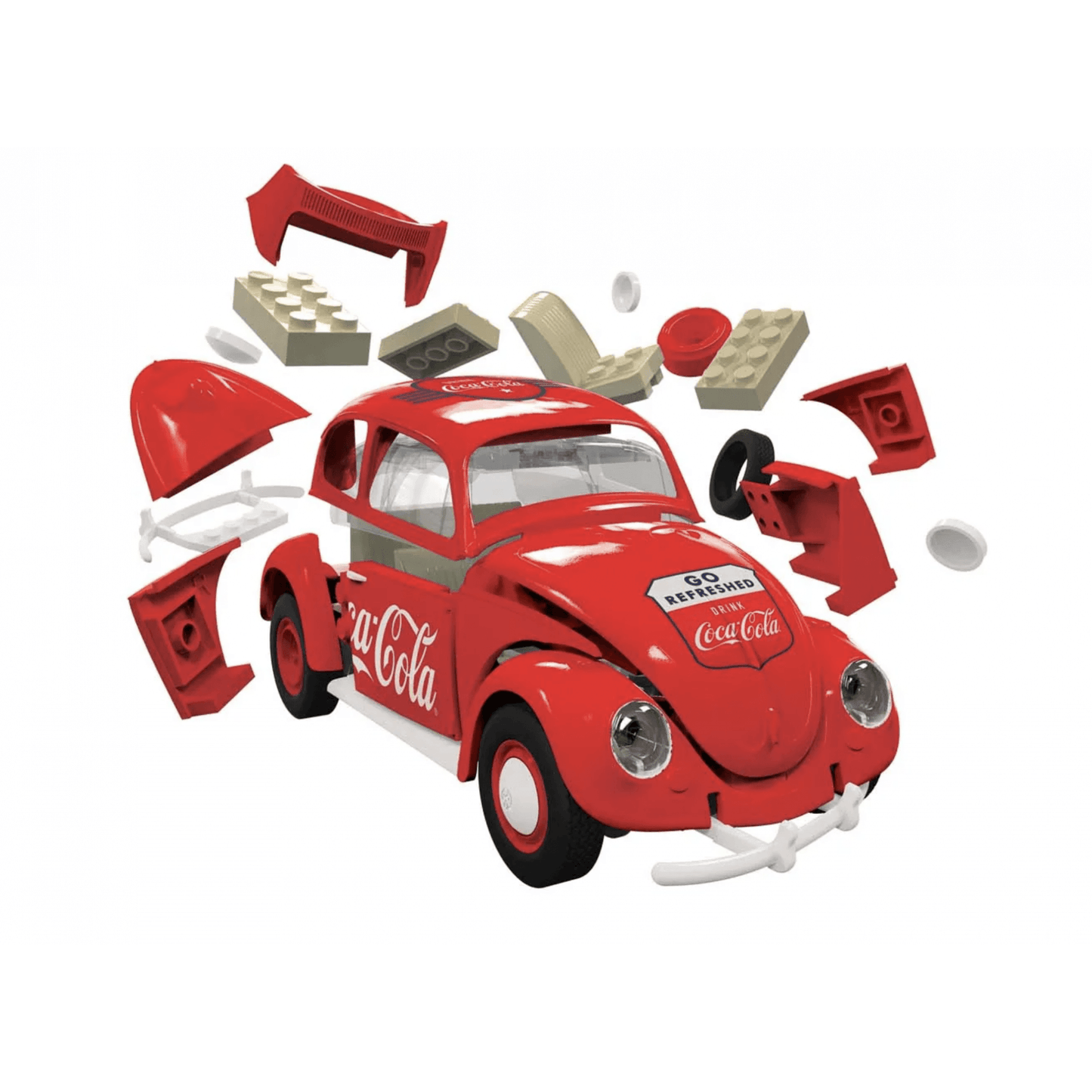 Quickbuild Coca - Cola Vw Beetle - Beanie Games
