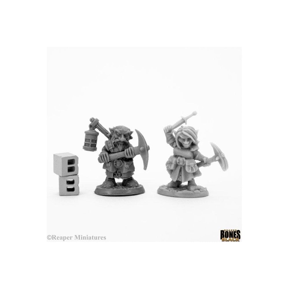 Reaper Bones Black: Deep Gnome Heroes (2) - Beanie Games