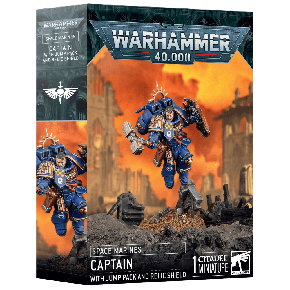 Space Marines: Captain With Jump Pack & Relic Shield - Beanie Games