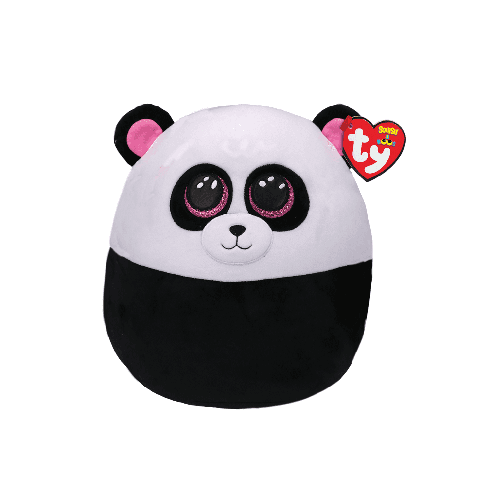 Squish A Boo: Bamboo Panda Medium (White and Black) - Beanie Games