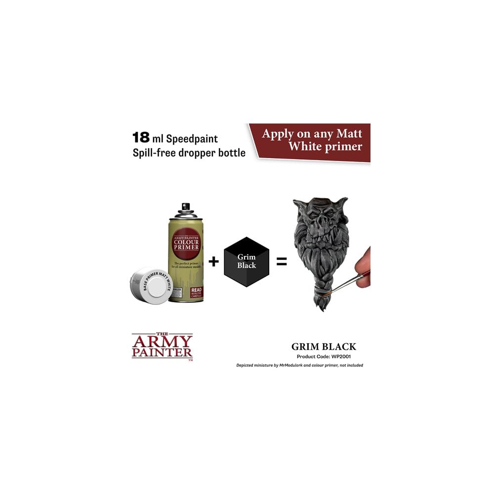 The Army Painter - Speedpaint 2.0 - Grim Black - Beanie Games