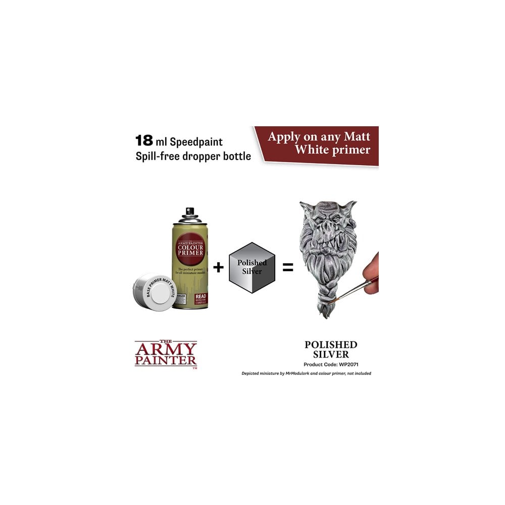 The Army Painter - Speedpaint 2.0 - Polished Silver - Beanie Games