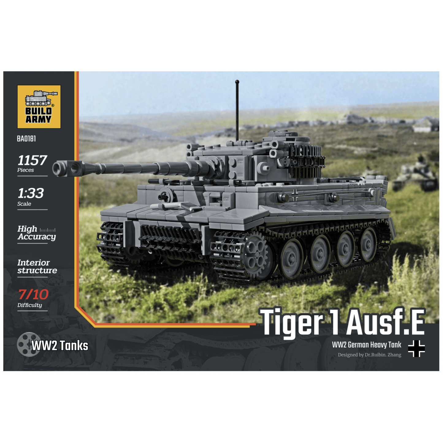 Tiger 1 Grey - Beanie Games