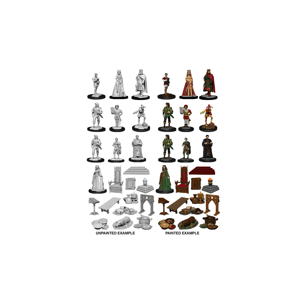 Towns People Castle I: WizKids Deep Cuts Unpainted Miniatures (W12) - Beanie Games