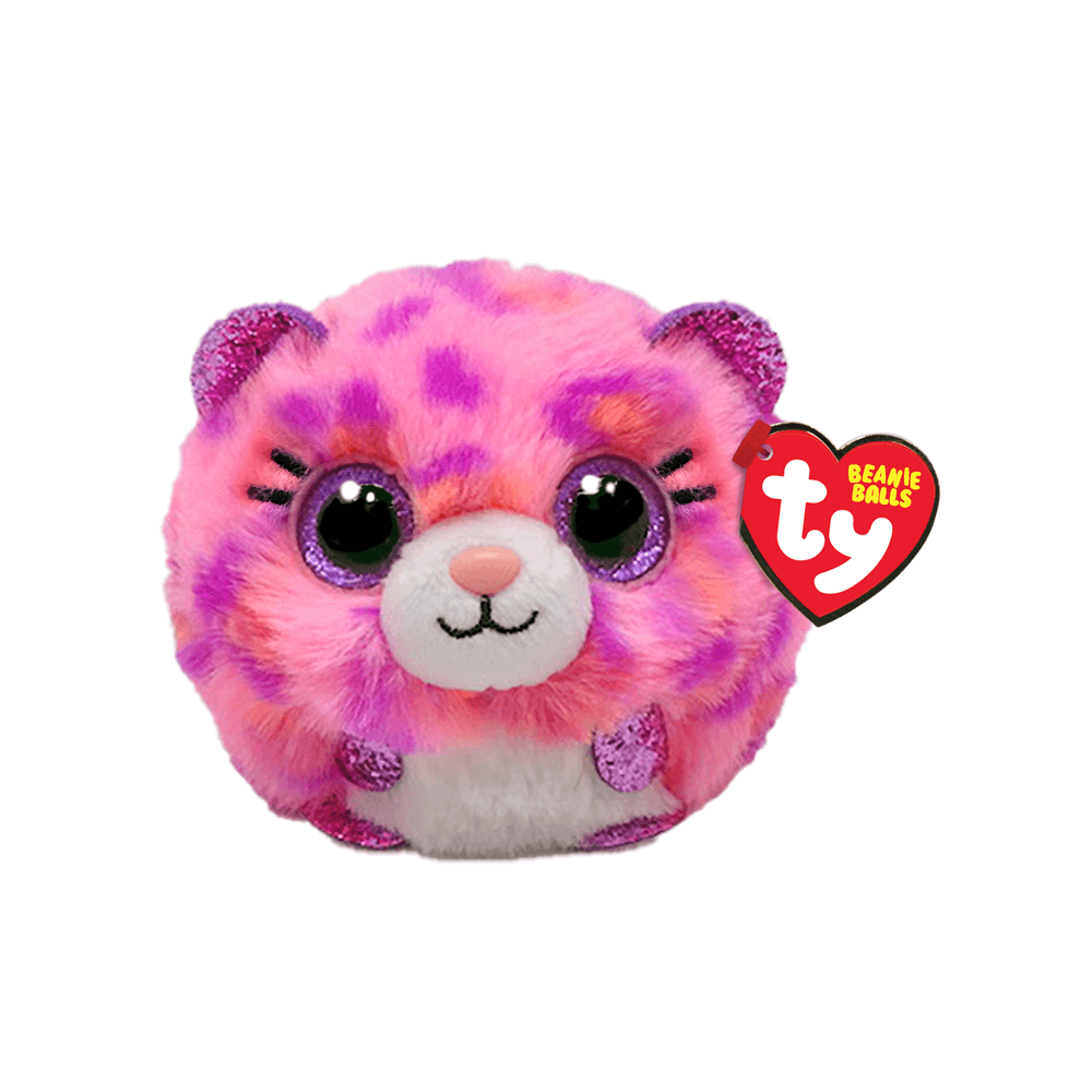 Ty Balls: Topaz Leopard (Pink) - Beanie Games
