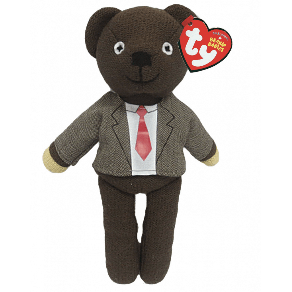 Ty Beanie Babies - Mr Bean Teddy Bear (Jacket and Tie) - Beanie Games