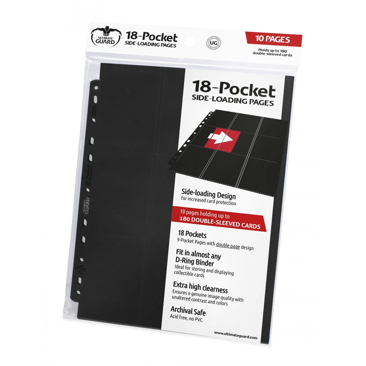 UG 18 Pocket Pages Side - Loading Black (10) - Beanie Games
