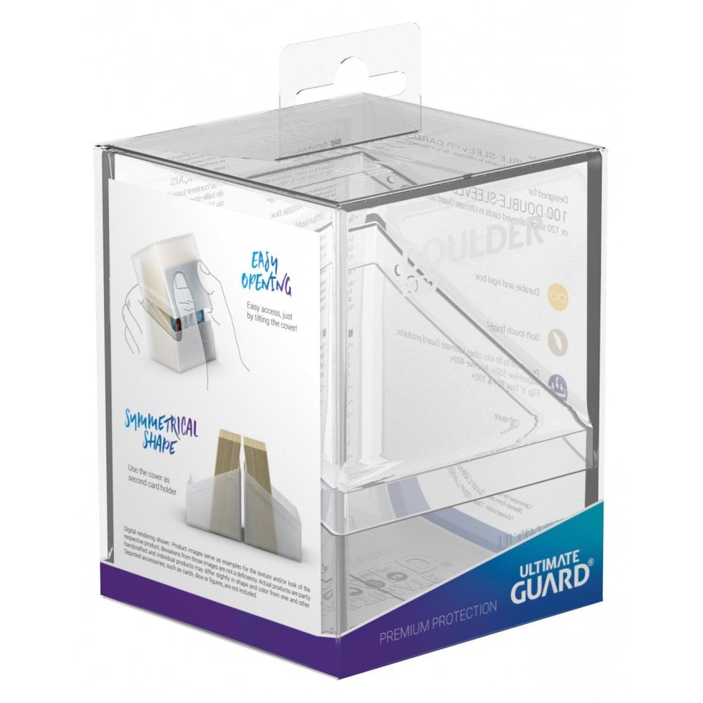 UG Clear Boulder Deck Case 100+ - Beanie Games