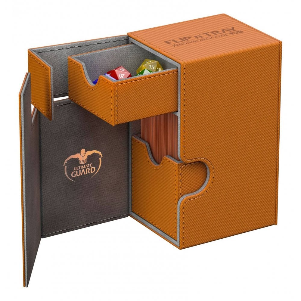 UG Flip N Tray Deck Case 80+ XenoSkin Orange - Beanie Games