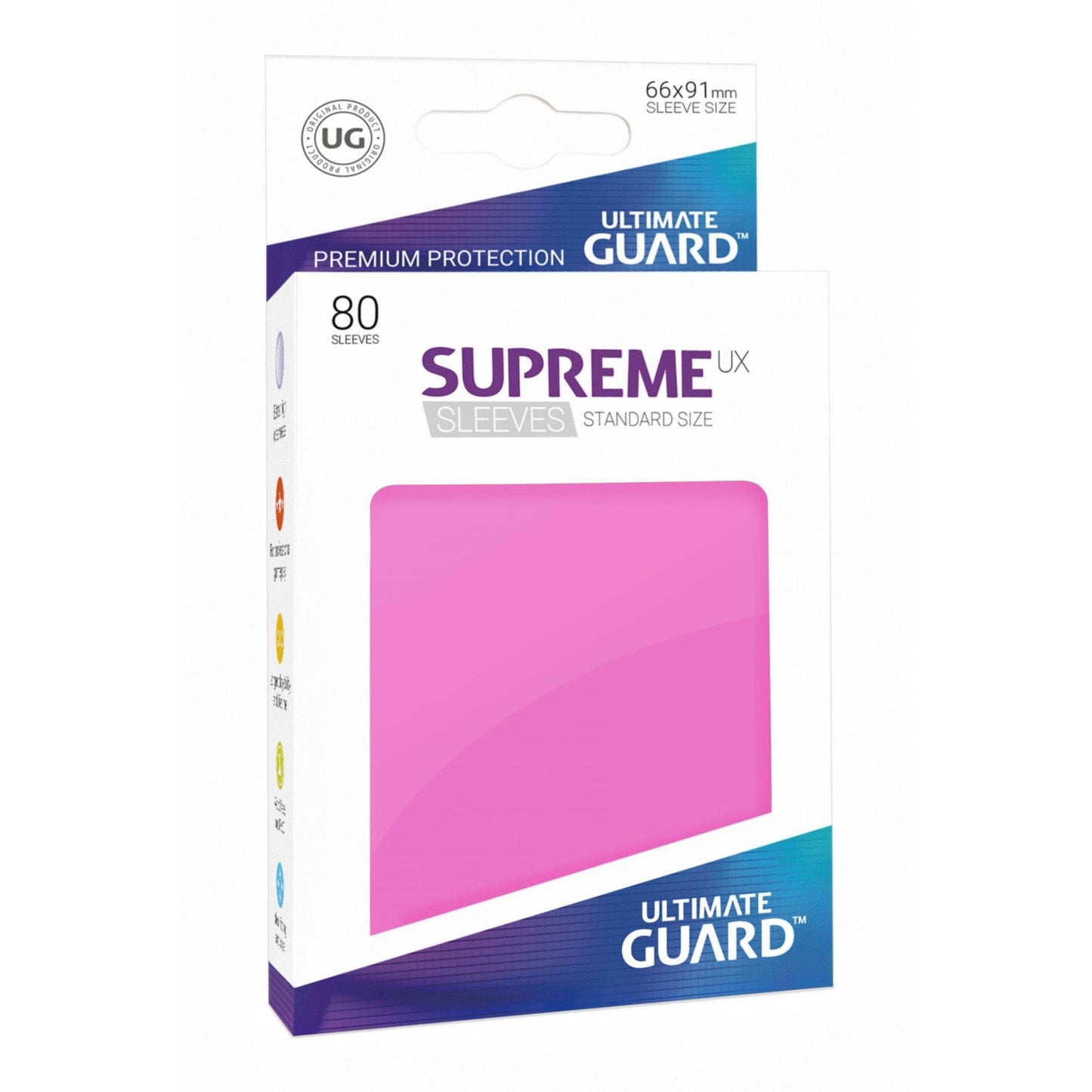 UG Pink Standard Supreme UX Sleeves (80) - Beanie Games