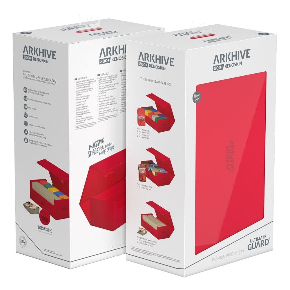 Ultimate Guard Arkhive 800+ XenoSkin Monocolor Red - Beanie Games