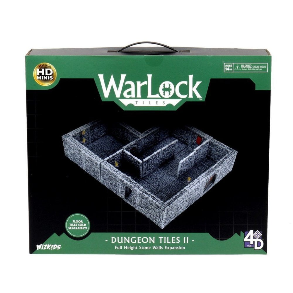 WarLock Tiles: Dungeon Tiles II - Full Height Stone Walls Expansion - Beanie Games