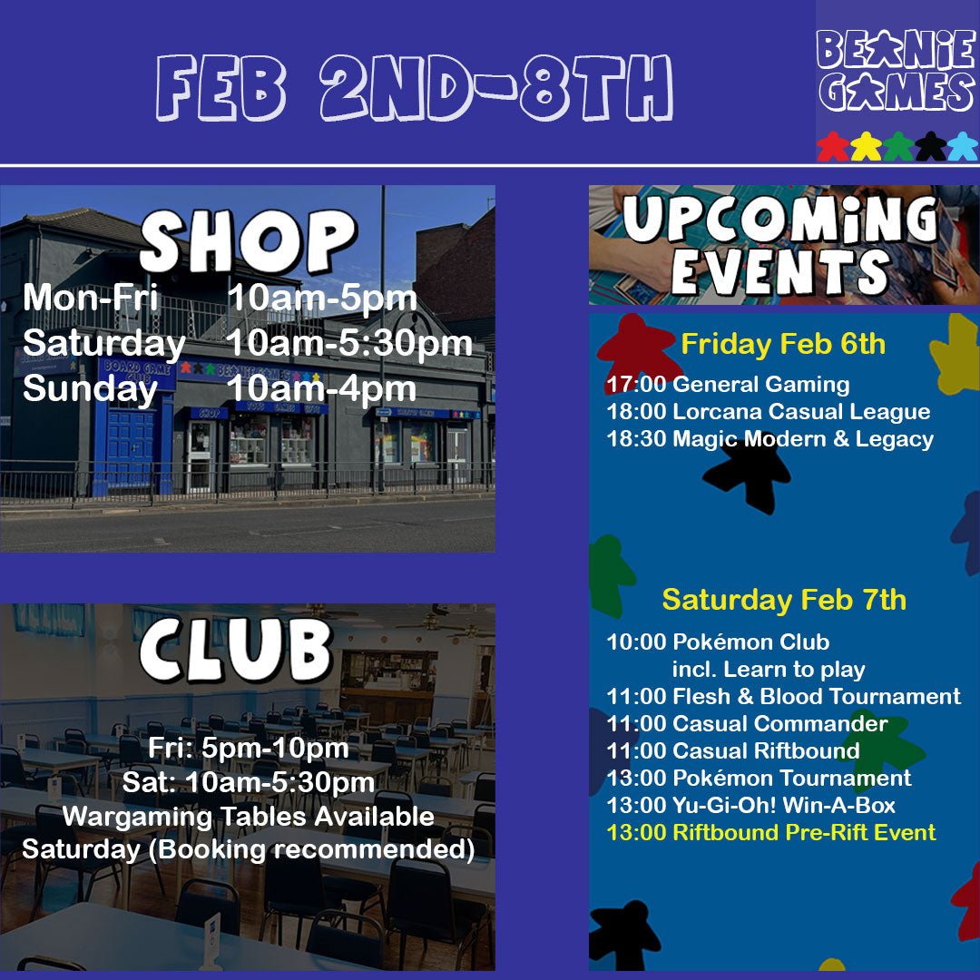 This week at Beanie Games w/c 2nd February - Beanie Games