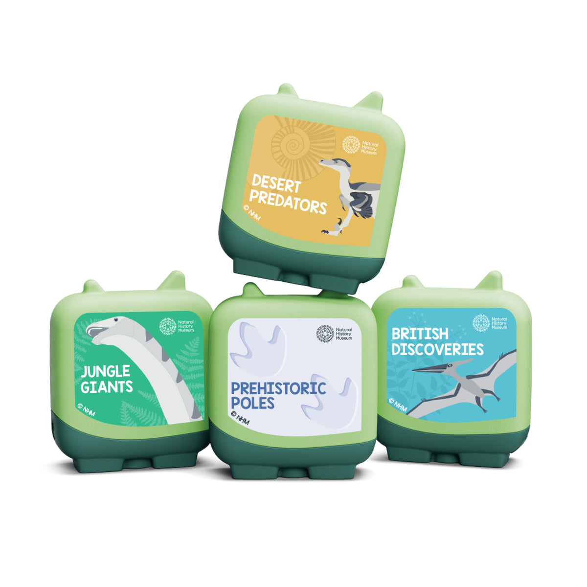 Natural History Museum: Discovery Crew - Dinosaurs (Set of 4 Clever Pocket Tonies)