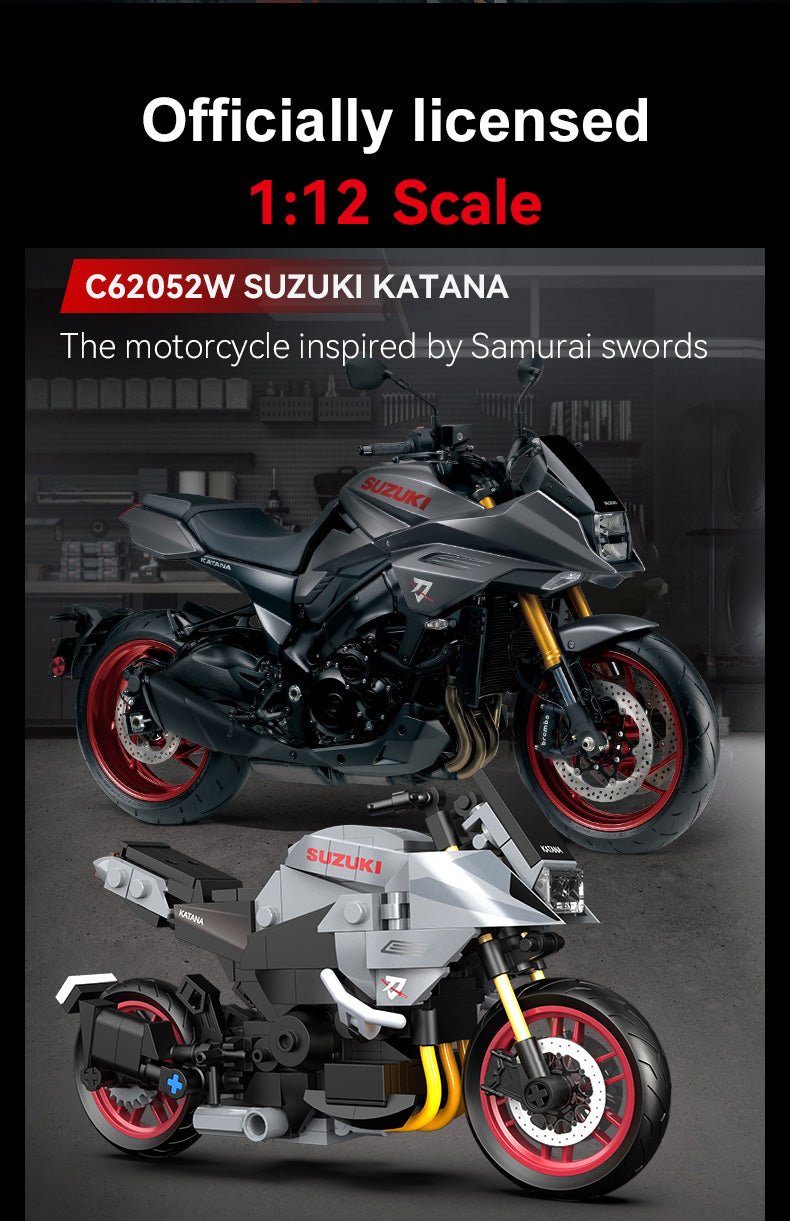 1:12 Suzuki Katana Motorbike - 310 pcs - Beanie Games