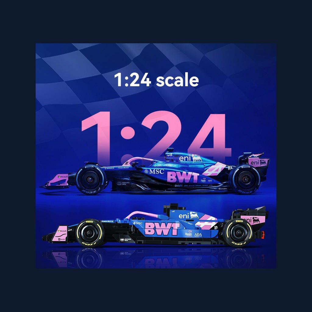 1:24 BWT Alpine F1 Team A525 Racing Car - 300 pcs - Beanie Games