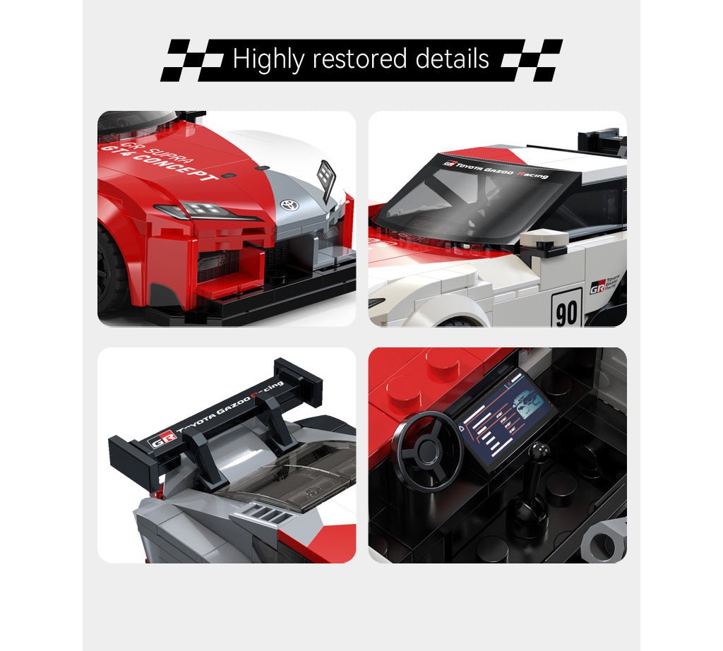 1:24 Toyota GR Supra GT4 Car - 324 pcs - Beanie Games