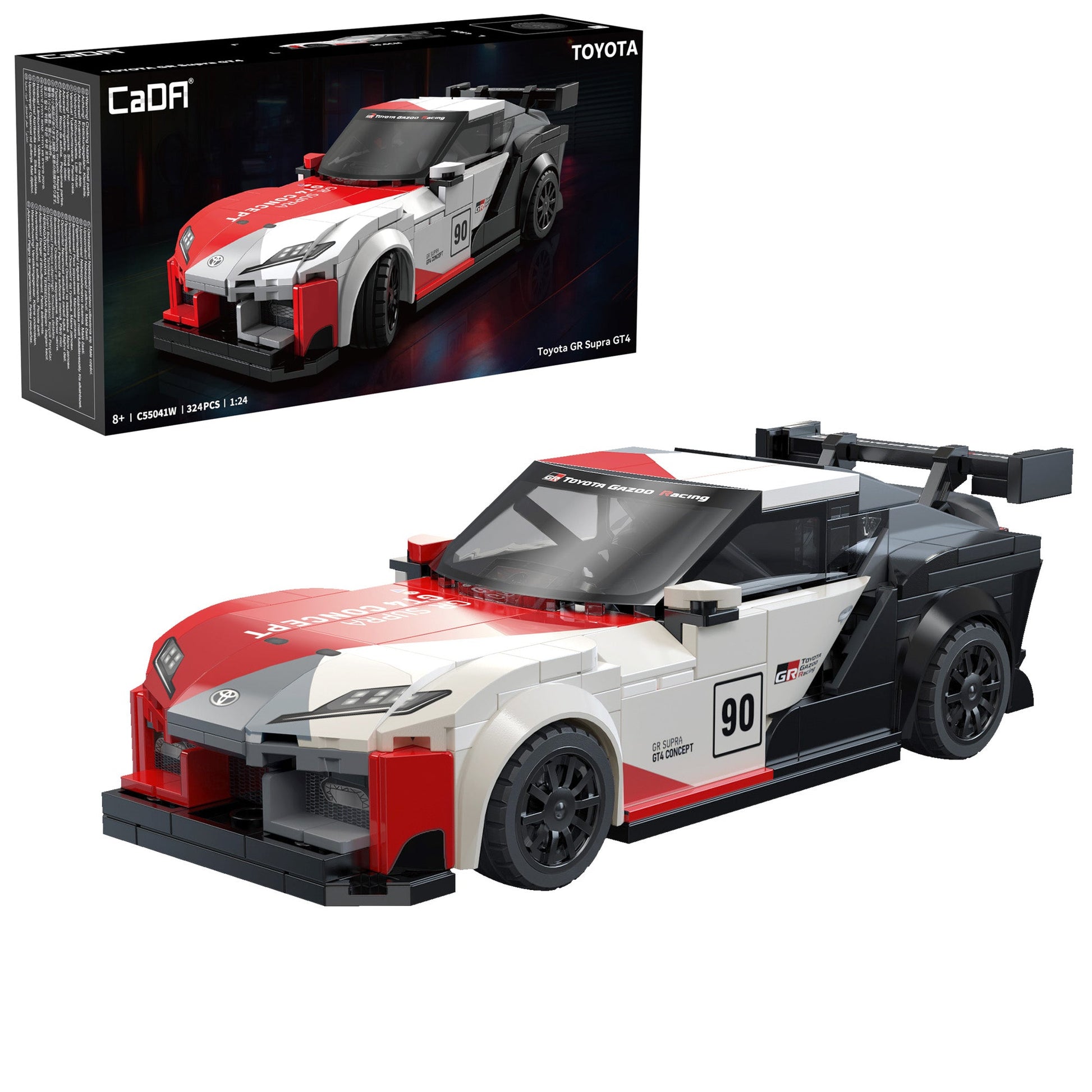 1:24 Toyota GR Supra GT4 Car - 324 pcs - Beanie Games