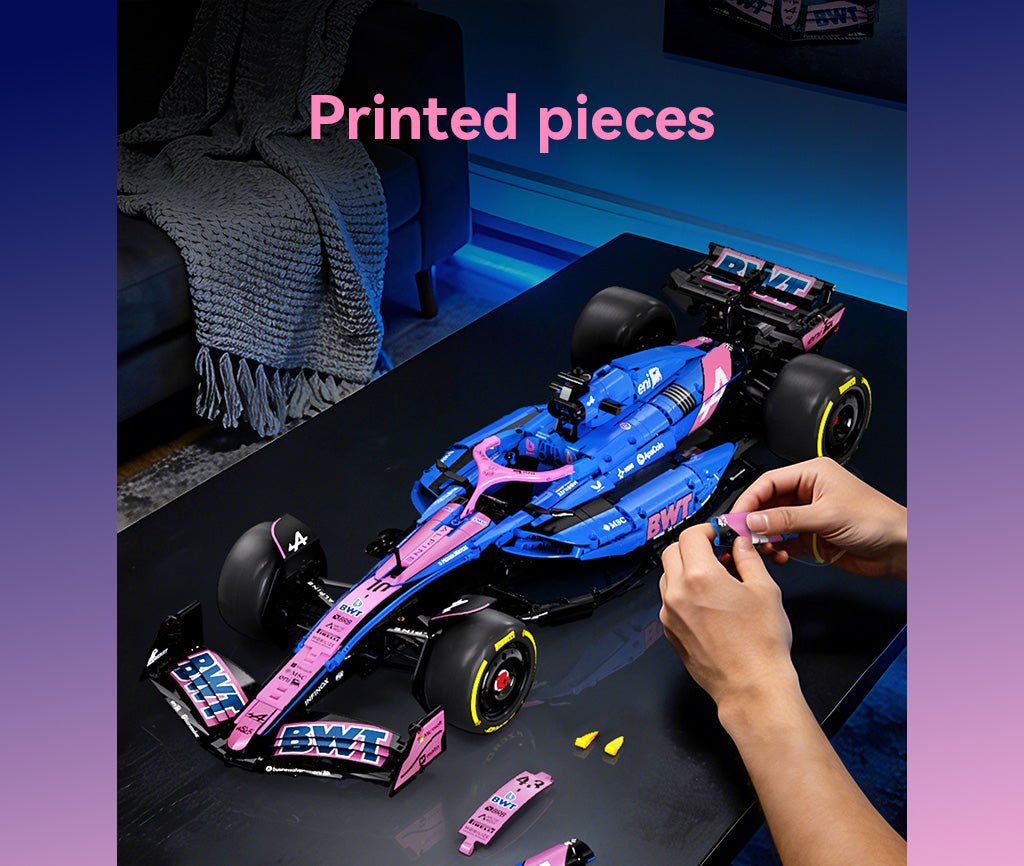 1:8 BWT Alpine F1 Team A525 Racing Car - 2173 pcs - Beanie Games
