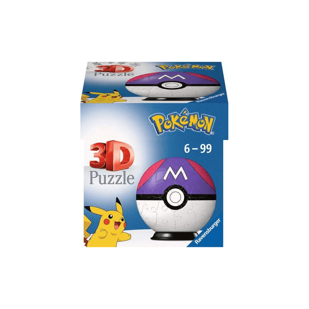 3D Puzzle Pokemon Master Ball - 54 Pieces - Beanie Games