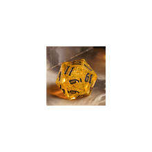 55mm Titan D20 - Sharp Edge Orange Bubbles - Beanie Games