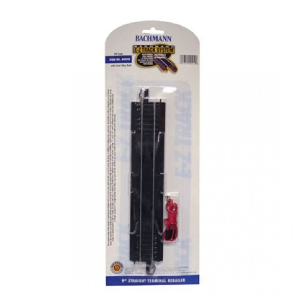 9' Straight Terminal Rerailer with Wire (1/Card) - Beanie Games