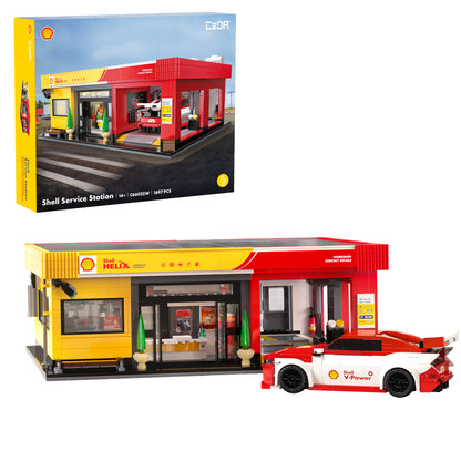 Shell Service Station with Car - 1697 pcs
