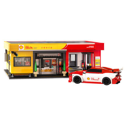 Shell Service Station with Car - 1697 pcs