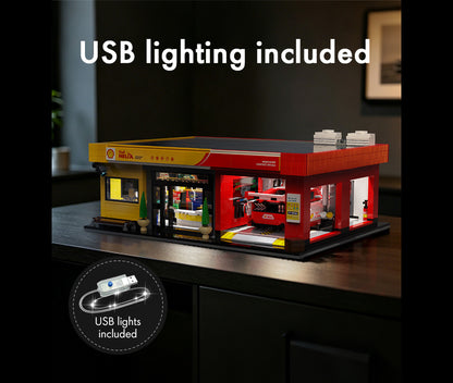 Shell Service Station with Car - 1697 pcs