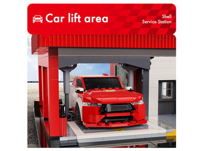Shell Service Station with Car - 1697 pcs