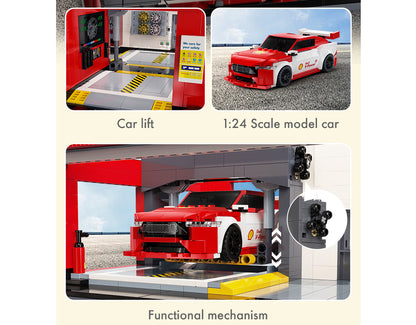 Shell Service Station with Car - 1697 pcs