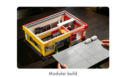Shell Service Station with Car - 1697 pcs