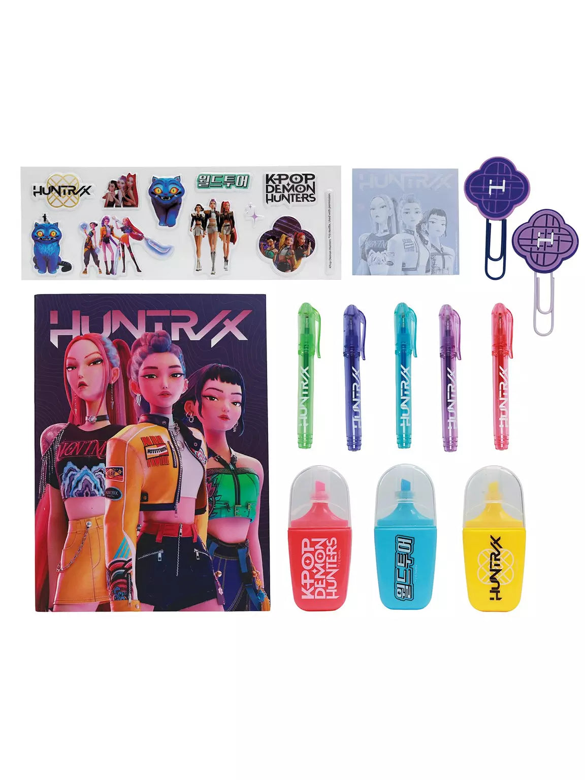 Kpop Demon Hunters - Huntrix PVC Wallet Stationery Set