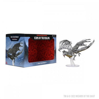 Adult Silver Dragon: D&D Icons of the Realms Miniatures - Beanie Games