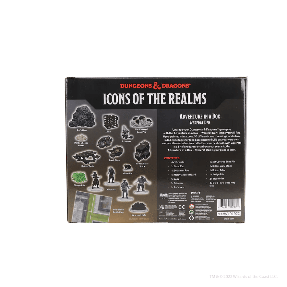 Adventure in a Box - Wererat Den: D&D Icons of the Realms Miniatures - Beanie Games