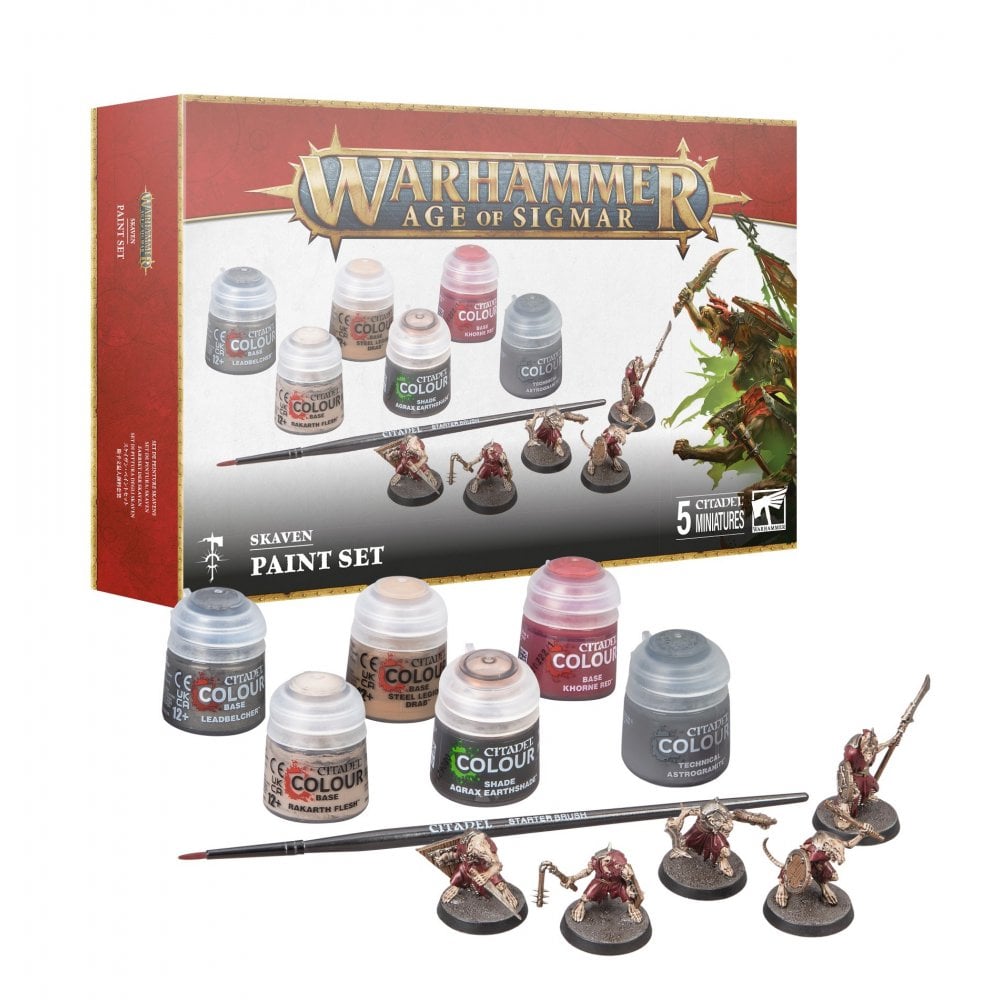 Age Of Sigmar Skaven + Paint Set Eng - Beanie Games