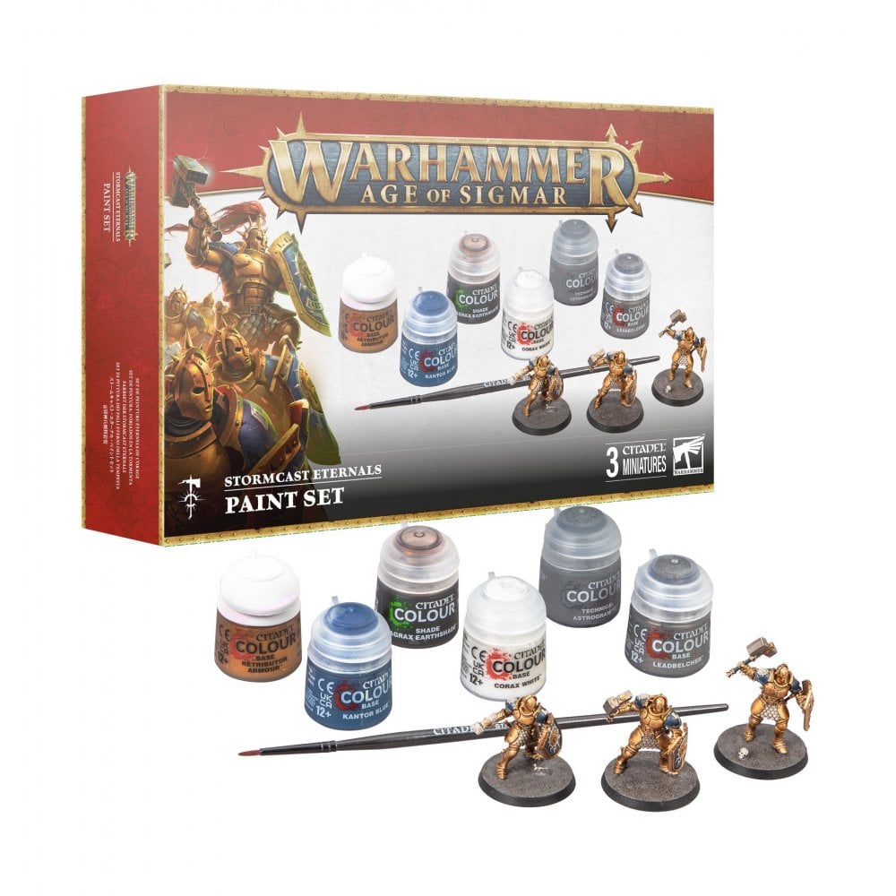 Age Of Sigmar Stormcast Eternals + Paint Set Eng - Beanie Games