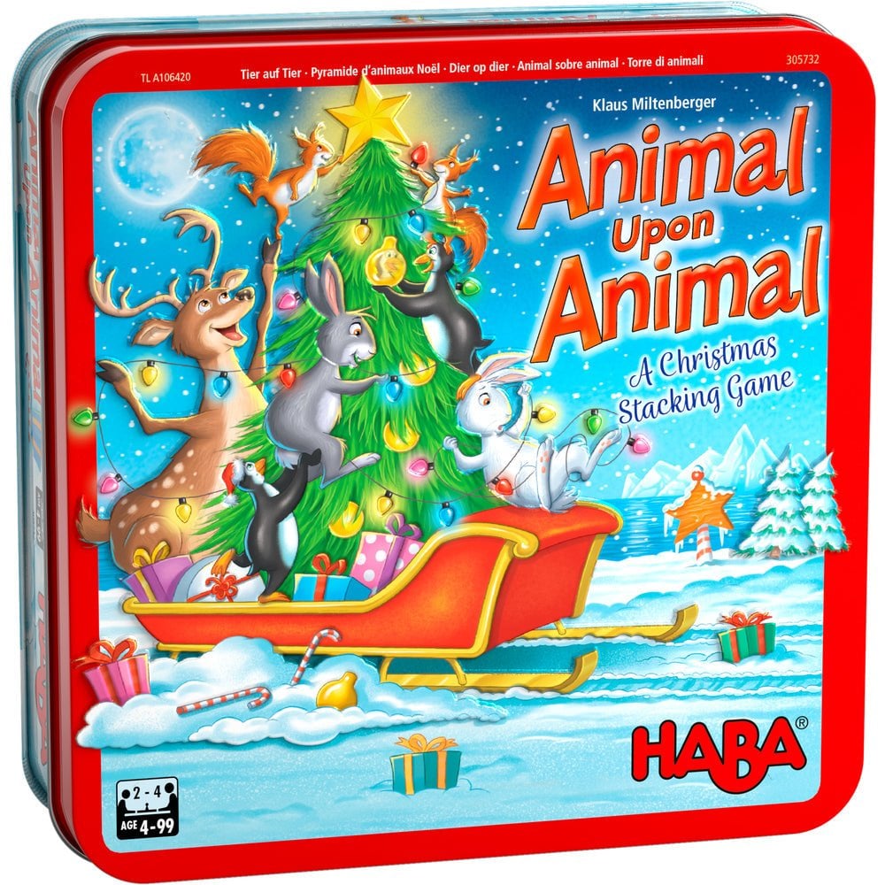 Animal Upon Animal – A Christmas Stacking Game - Beanie Games